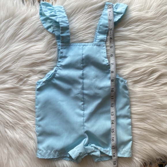 Vintage 70/80s overall/jumper ruffle detail short. NWOT - Picture 8 of 9